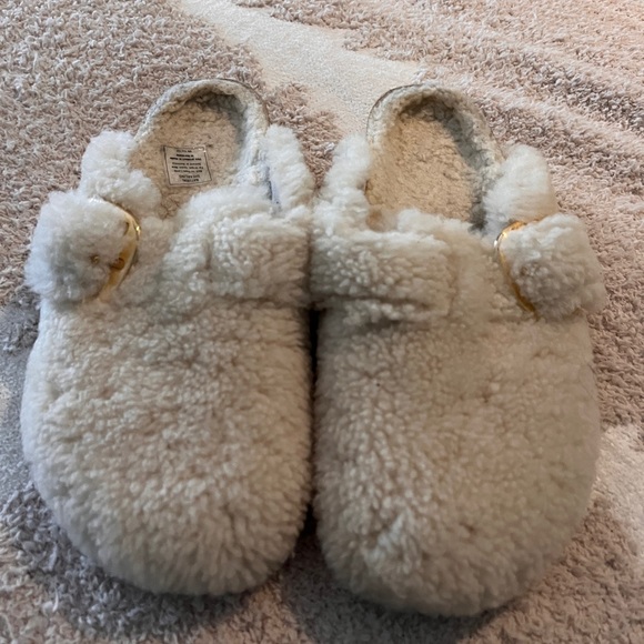 Birkenstock Shoes - Boston Big Buckle Teddy Shearling Birkenstock Clog